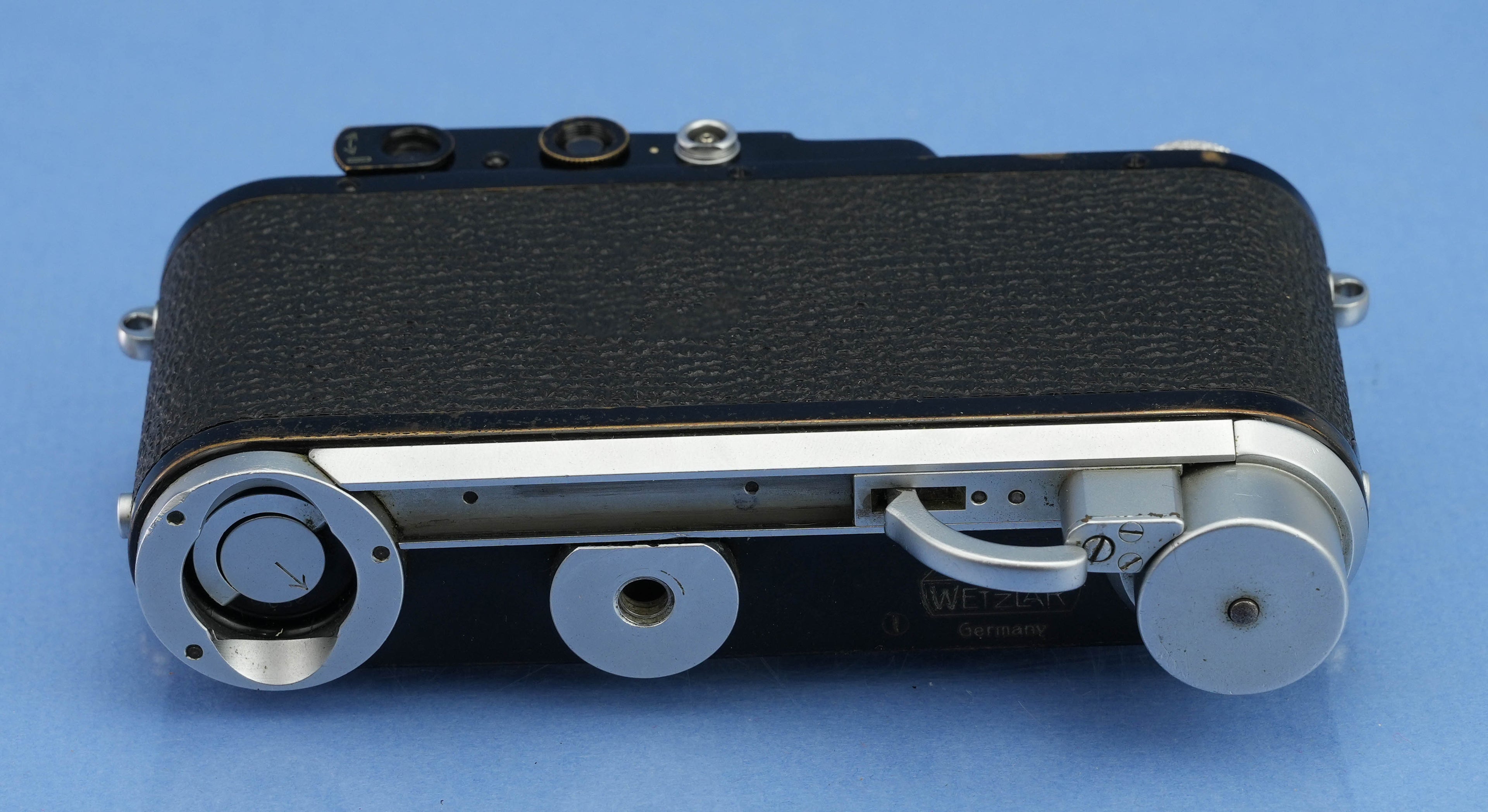 LEICA IA #19888 CONVERTED IIIF BLACK PAINT CAMERA +SCNOO RARE WINDER +CAP RARE!