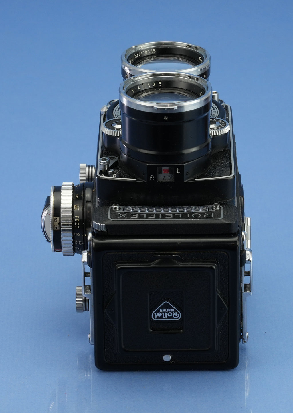 ROLLEI TELE ROLLEIFLEX 135MM SONNAR F4 TLR CAMERA +CASE +CAPS +METER VERY PRETTY