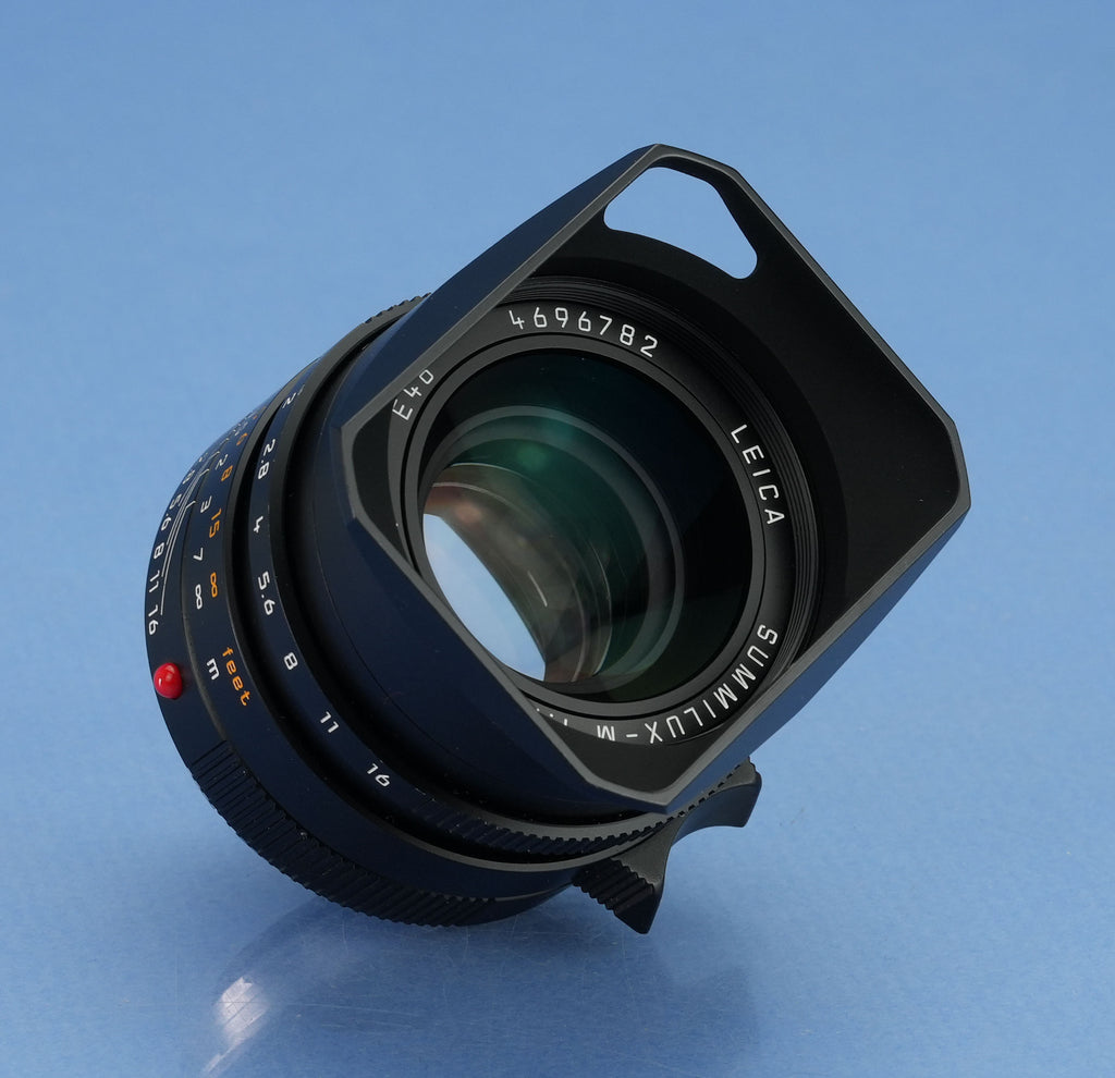 LEICA LEITZ 35MM SUMMILUX-M FLE F1.4 6BIT 11663 ASPH BLACK M LENS +CAPS NICE!