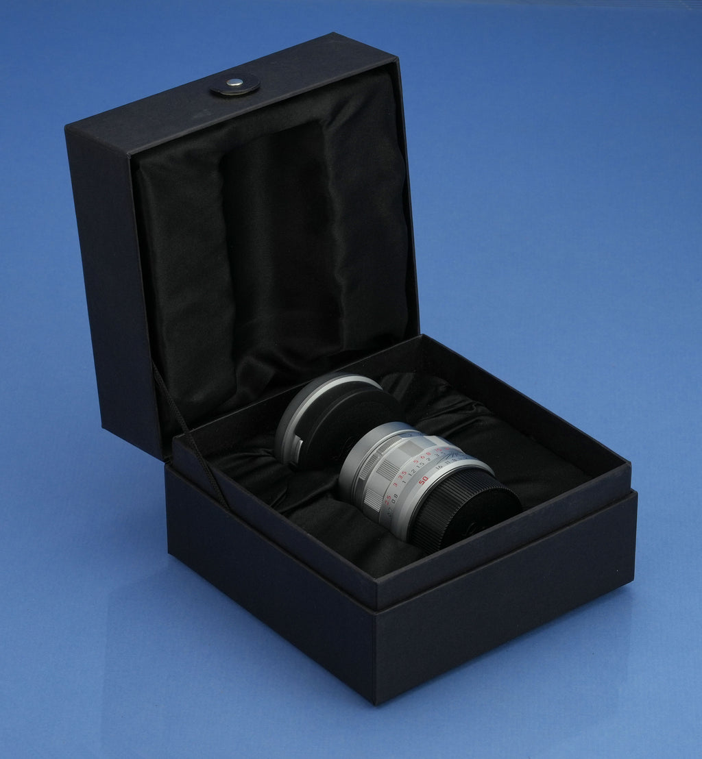 LEICA 11187 50MM APO-SUMMICRON-M F2 ASPH CHROME LHSA SPECIAL EDITION LENS SET!