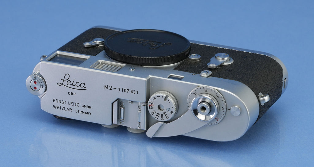 LEICA LEITZ M2 SS SELF TIMER CHROME RANGEFINDER CAMERA BODY 10308 +BOX CLEAN!