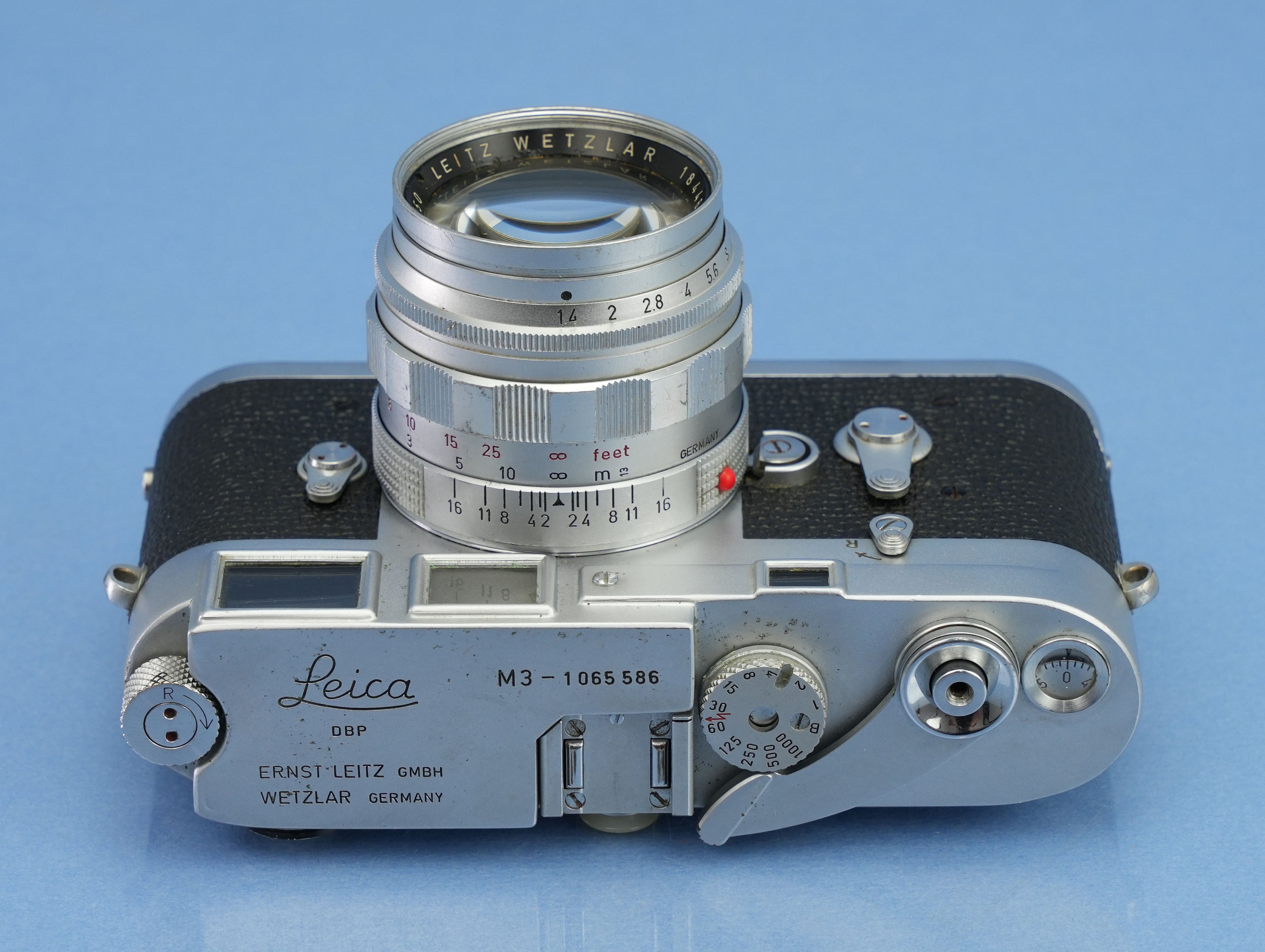 LEICA M3 SS IGEMO 10150 +50MM SUMMILUX F1.4+ 135MM F4 ELMAR +BOX +CARDS WOW!