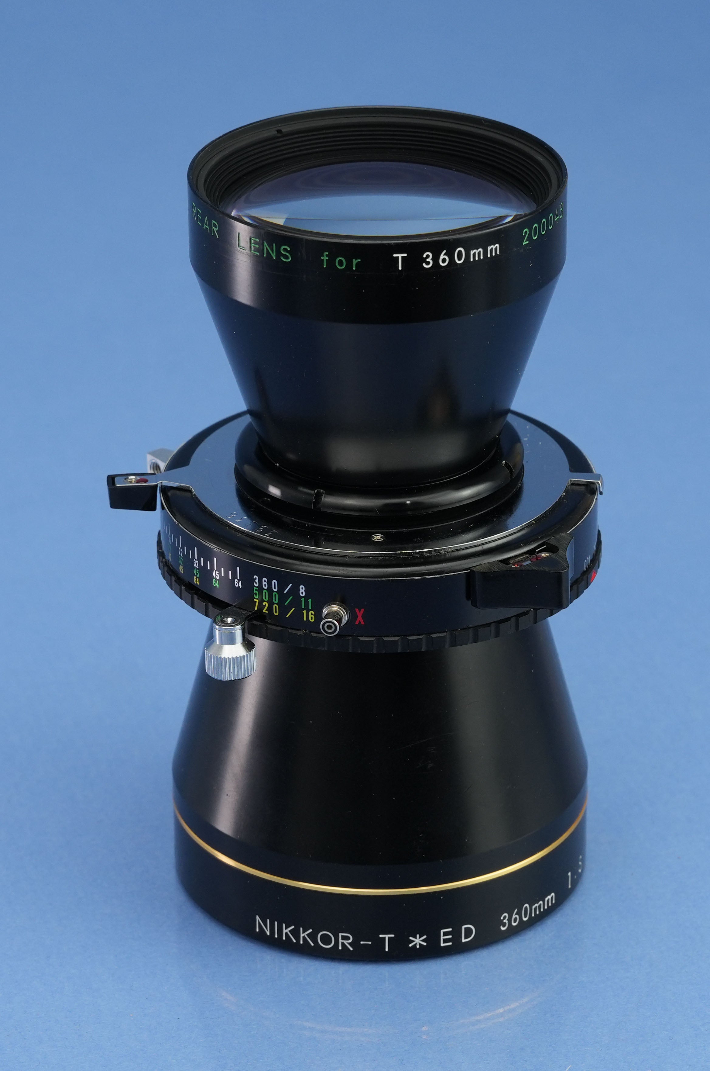 NIKON NIKKOR-T ED 360MM F8 4X5 CONVERTIBLE LENS SET +500mm F11 +BOX +COPAL MINT!