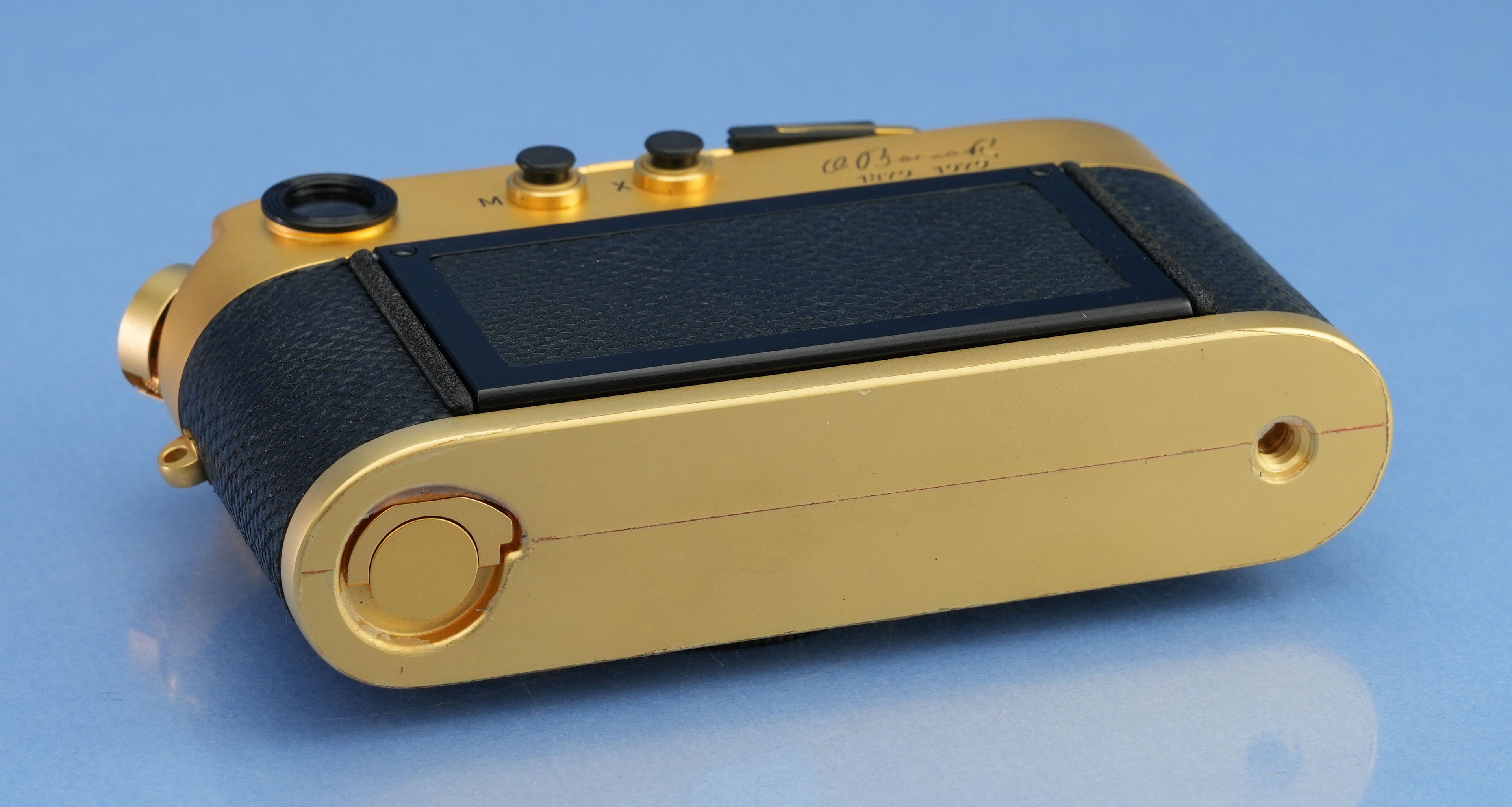 LEICA LEITZ M4-2 GOLD 100 JAHRE M 10420 ENTFERNUNGSMESSER-KAMERAGEHÄUSE + KAPPEN MINT