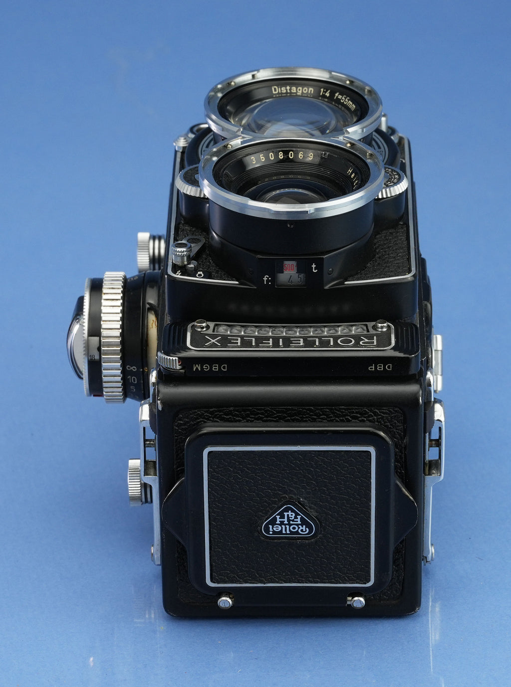 ROLLEIFLEX ROLLEI WIDE 55MM F4 ZEISS DISTAGON LENS +METER +CAP RARE NO # CAMERA