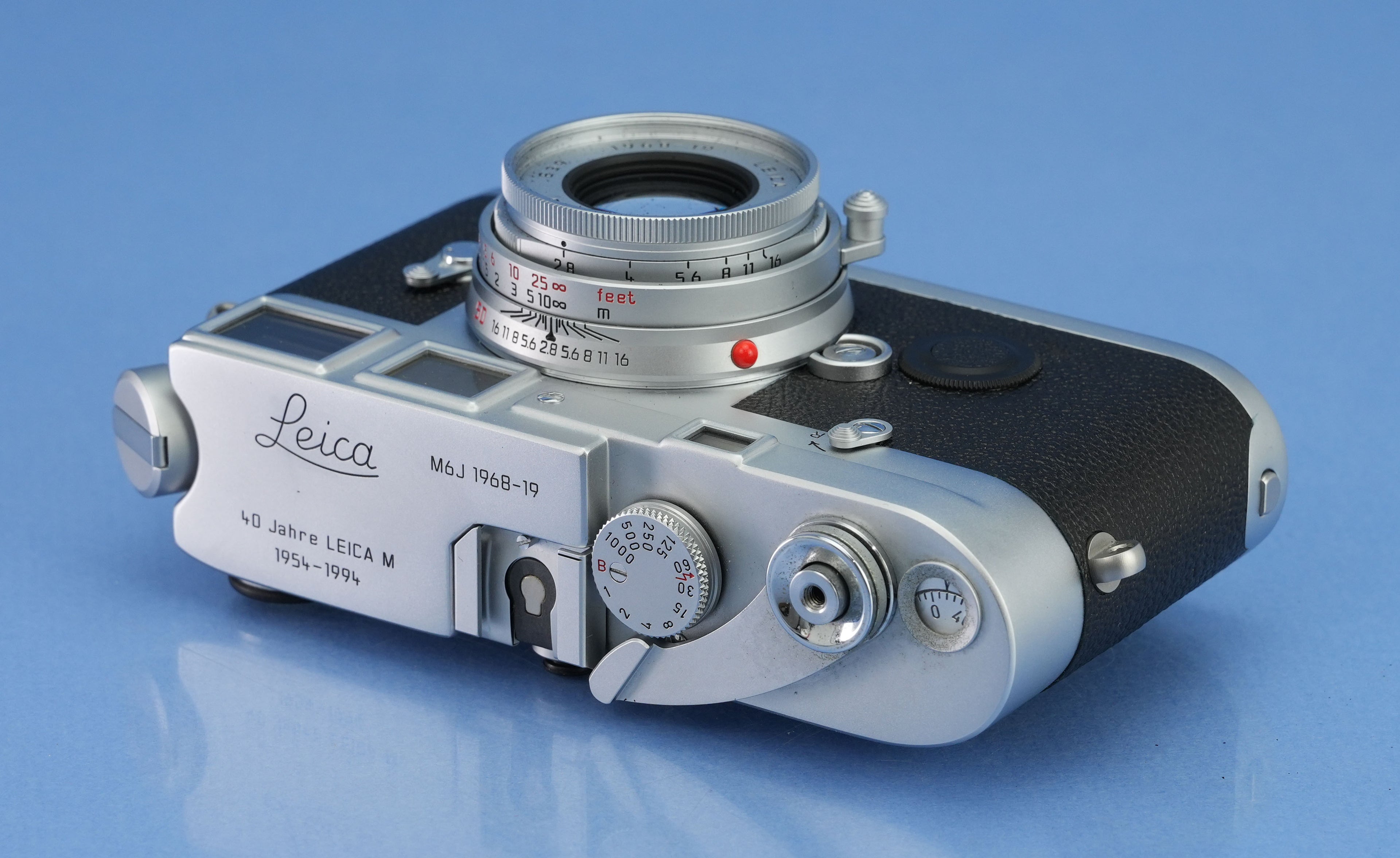 LEICA LEITZ M6J 10440 40 YEAR JAHRE CAMERA +50MM ELMAR F2.8 SET # 1968-19 MINT!