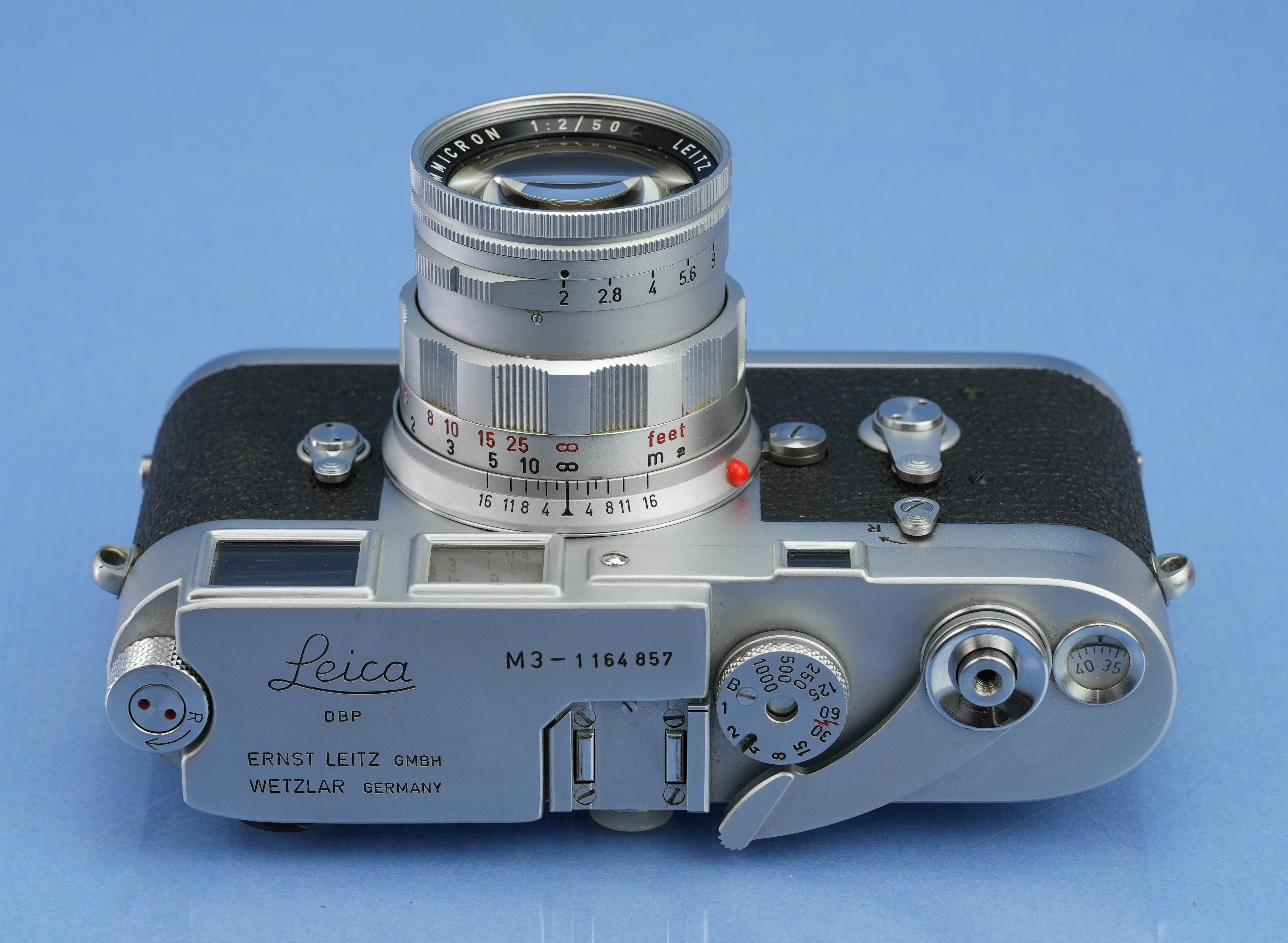 LEICA LEITZ M3 SS 10150 IGEMO 1967 9th LAST CAMERA #1164857 +