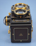 ROLLEI ROLLEIFLEX AURUM 24K GOLD 2.8F 80MM XENOTAR TLR FILM BODY +CAPS +BOX NEW!