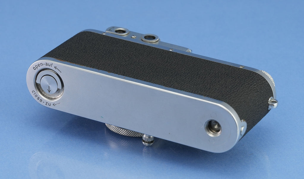 LEICA IIIA (MODEL G) MONTE EN SARRE SM CHROME CAMERA +50MM ELMAR F3.5 LENS RARE!