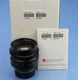 LEICA LEITZ 50MM NOCTILUX-M F1 11821 3rd V LATE# E60 LENS +12539 SHADE +BOX MINT