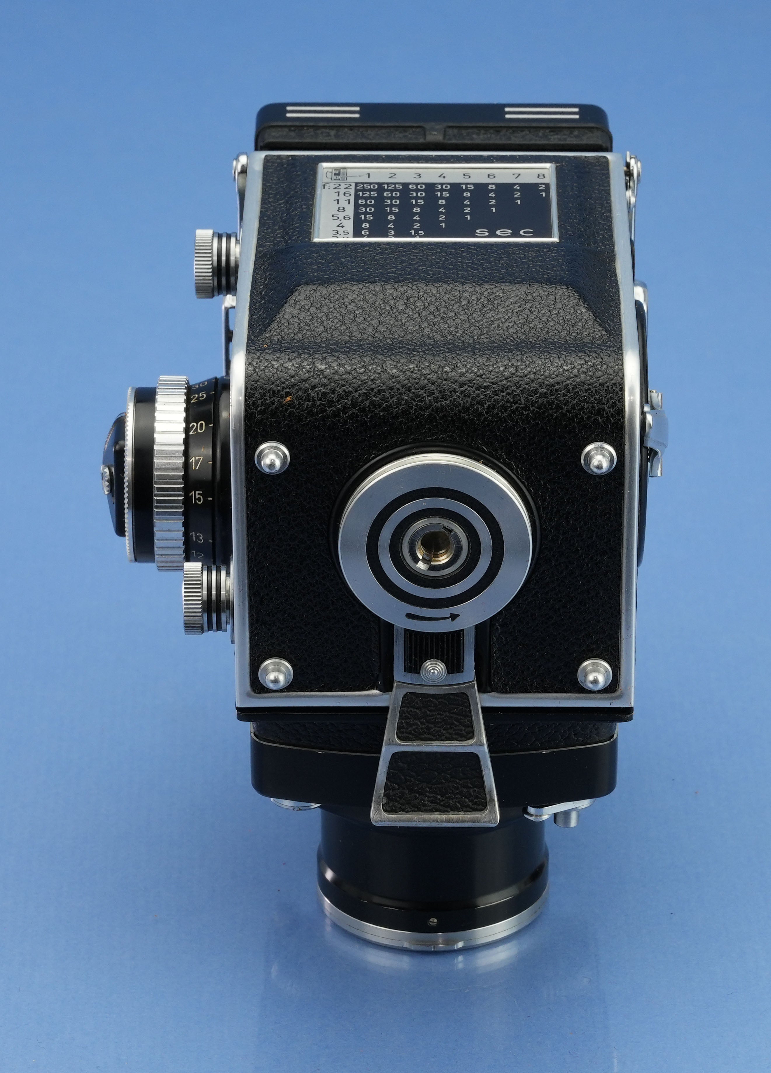 ROLLEI TELE ROLLEIFLEX 135MM SONNAR F4 TLR CAMERA +CASE +CAPS +METER VERY PRETTY