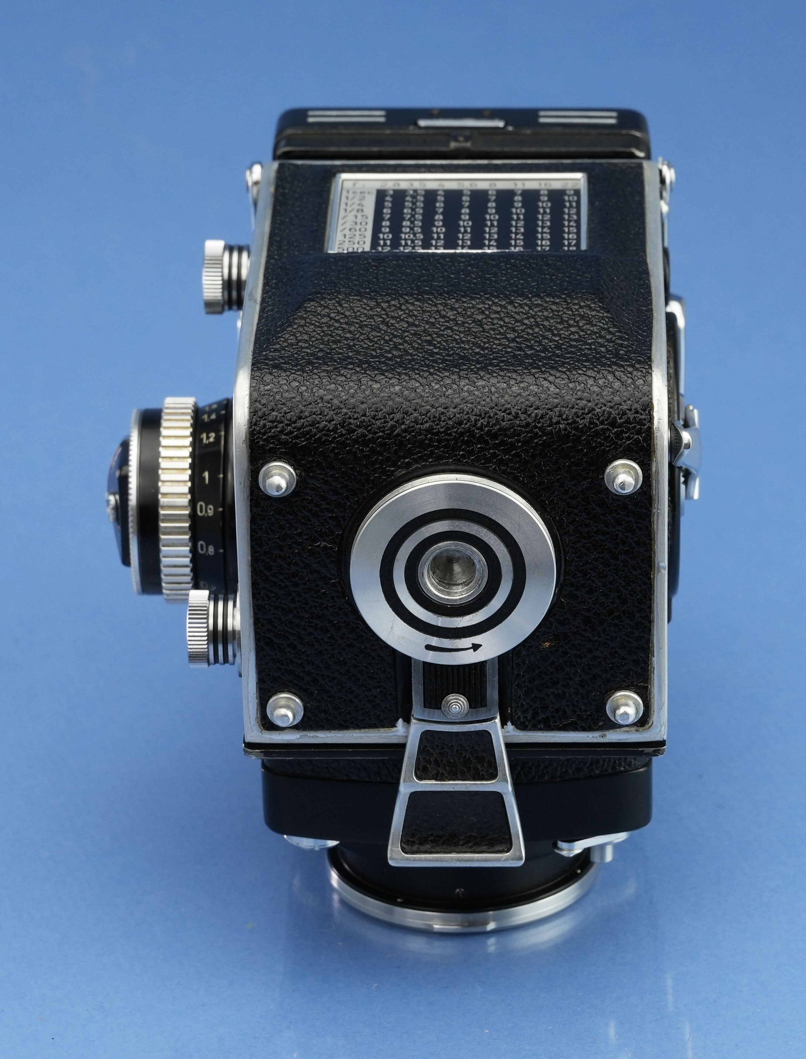 ROLLEIFLEX ROLLEI WIDE 55MM F4 ZEISS DISTAGON LENS +METER +CAP
