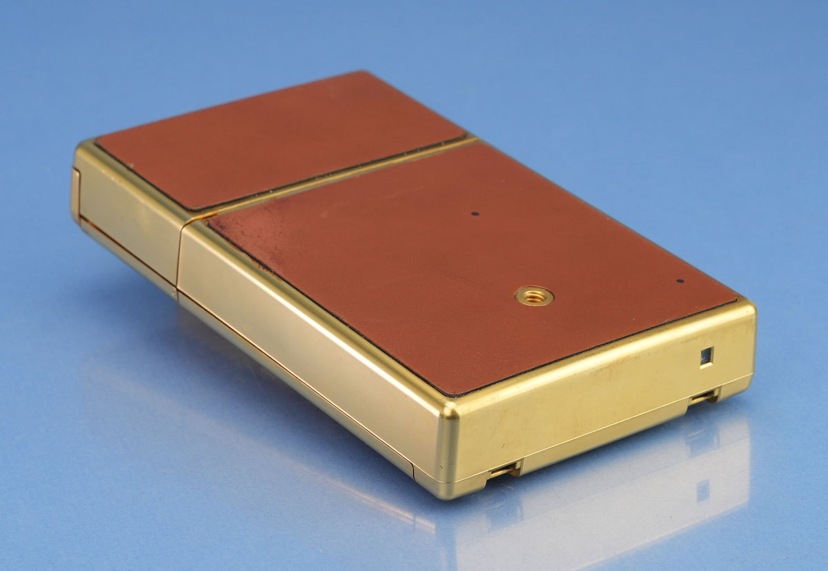 POLAROID LAND SX-70 GOLD ANNIVERSARY INSTANT FILM CAMERA +BROWN LEATHER CASE WOW