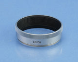 LEICA ELMAR-M 50MM F2.8 11823 SILVER CHROME BRASS BODY LENS +BOX +SHADE NICE!