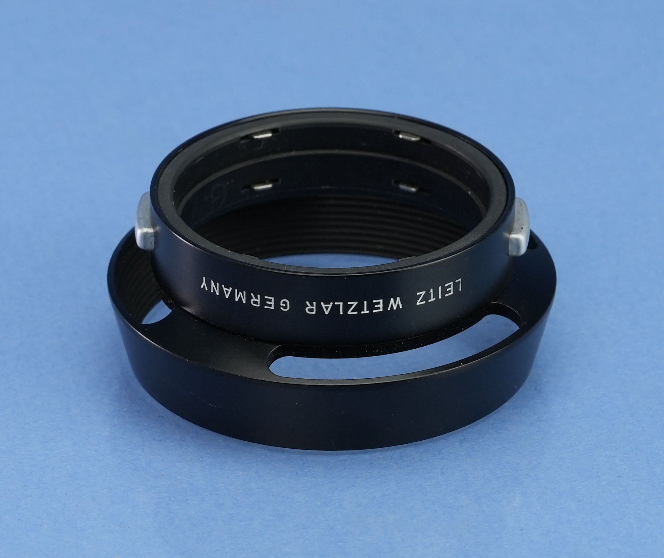 LEICA LEITZ 50MM SUMMICRON F2 CHROME DUAL RANGE M LENS 11918 SOMNI +SHADE +CAPS