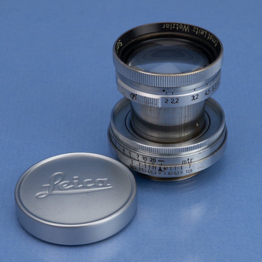 LEICA LEITZ ORIGINAL IIID RANGEFINDER CAMERA BODY #360107 +50MM F2 SUMMITAR RARE