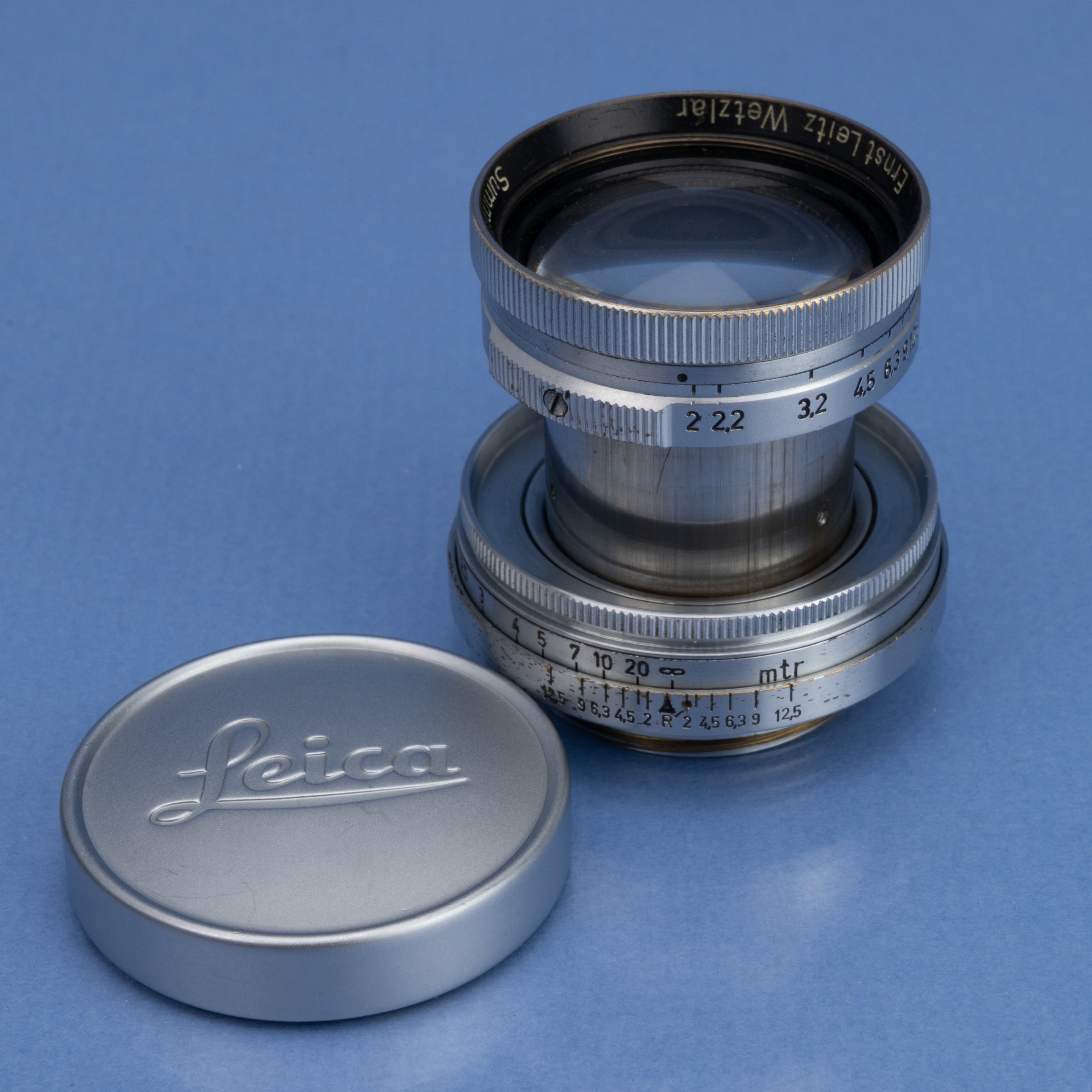 LEICA LEITZ ORIGINAL IIID RANGEFINDER CAMERA BODY #360107 +50MM F2 SUMMITAR RARE