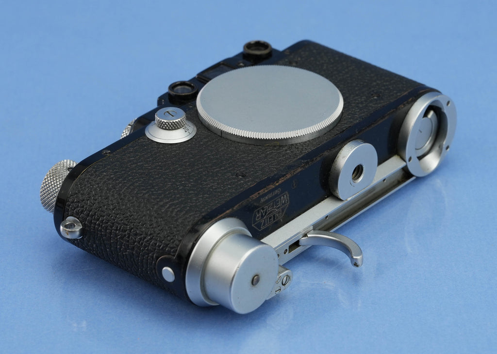 LEICA IA #19888 CONVERTED IIIF BLACK PAINT CAMERA +SCNOO RARE WINDER +CAP RARE!