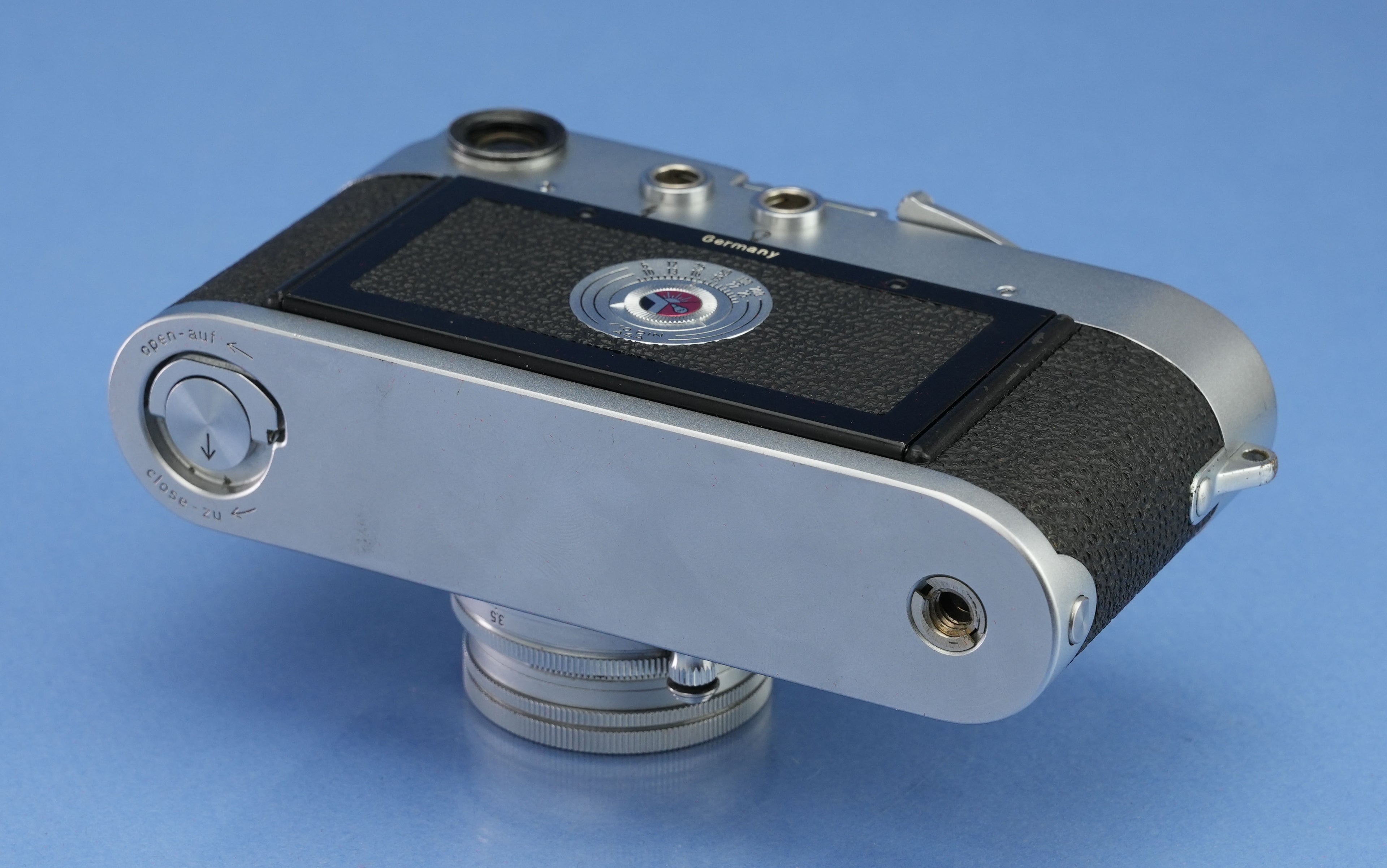 LEICA M3 EARLY CORNER CAMERA #700433 +50MM SUMMICRON F2 +BOX RARE +SPECIAL BACK