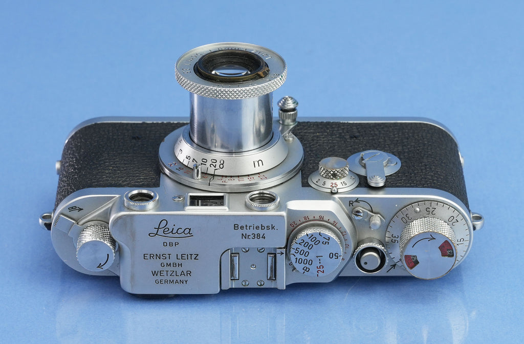 LEICA LEITZ IIIF BETRIEBSK Nr.384 RD/ST +LENS SET LOOHN INTERNAL +PAPERS! RARE!