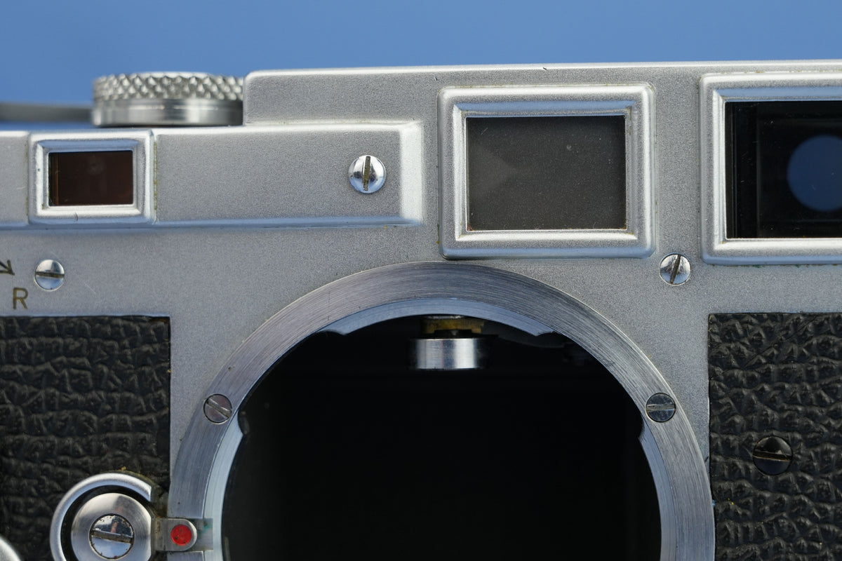 LEICA LEITZ M3 DS CHROME CAMERA BODY 1954 VERY EARLY TRACK SN. # 700716 RARE!
