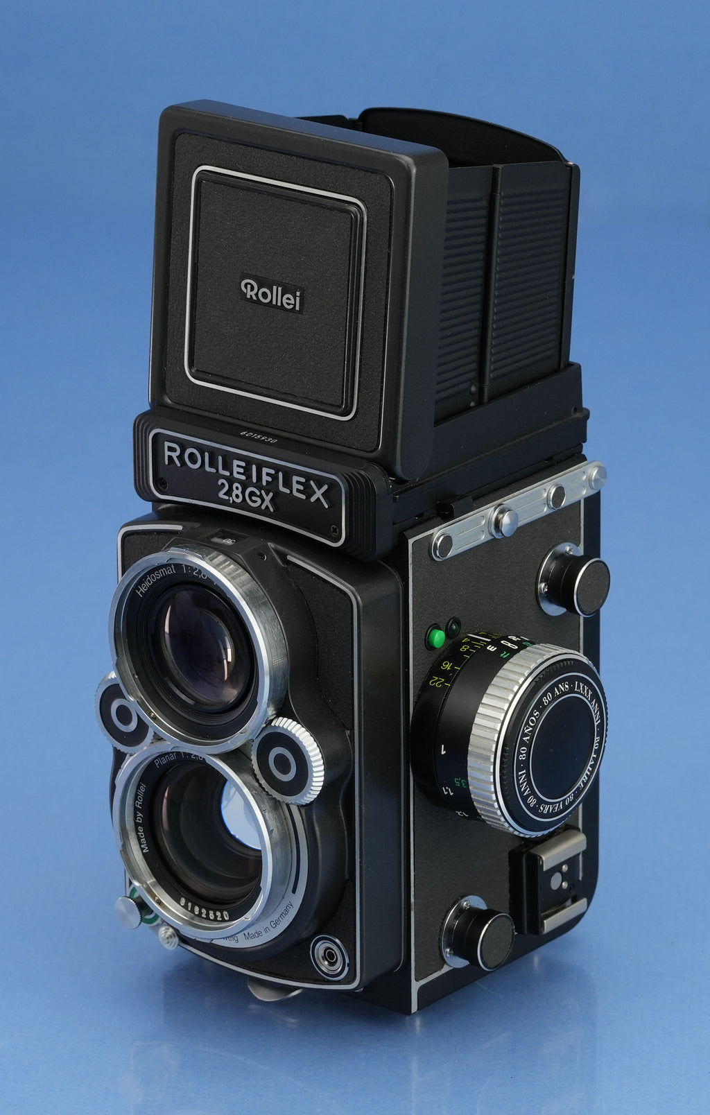 ROLLEI ROLLEIFLEX 2.8GX 80. JAHRE 1920-2000 KAMERA-SET +PLANAR +EXTRAS