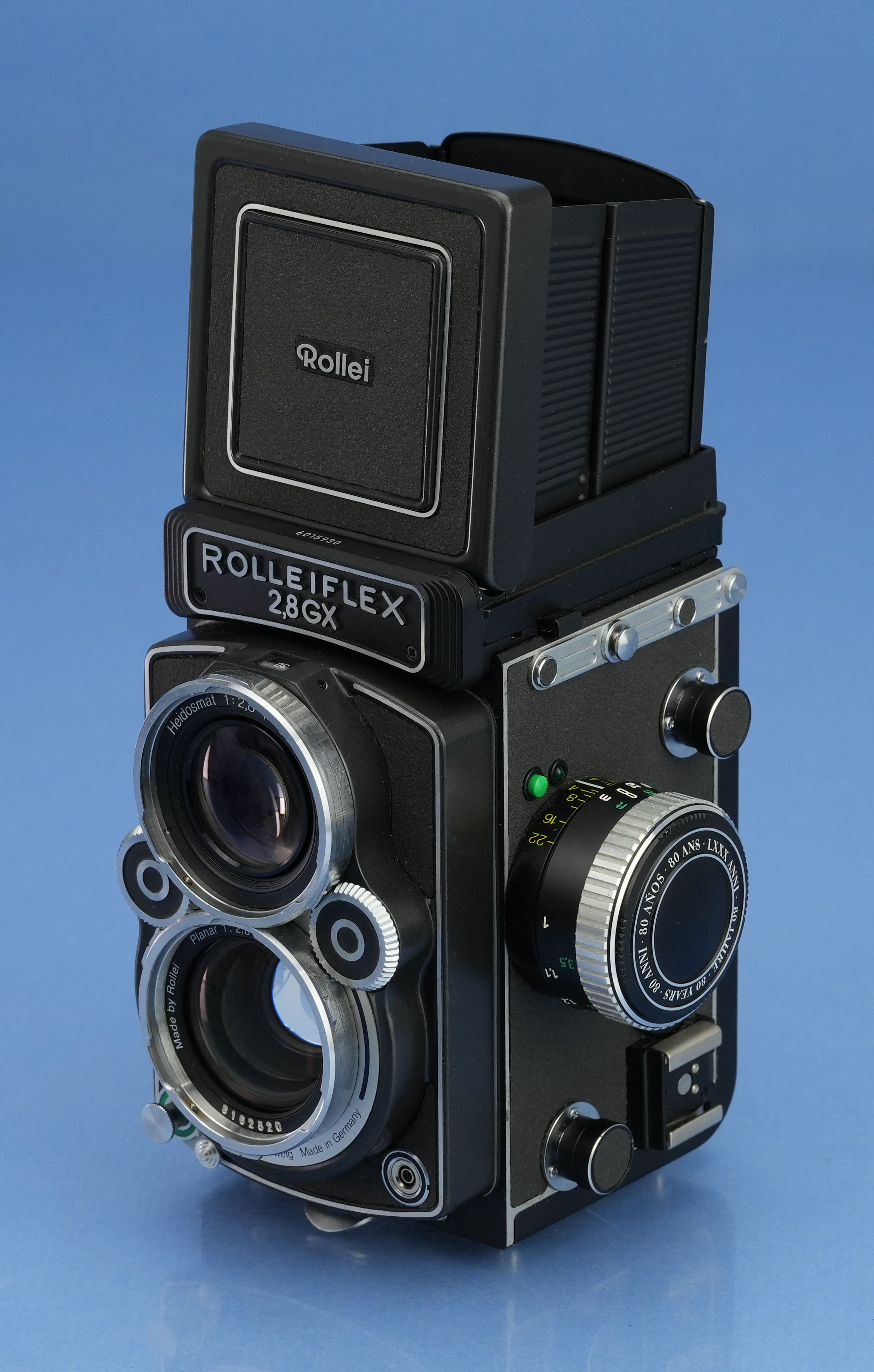 ROLLEI ROLLEIFLEX 2.8GX 80. JAHRE 1920-2000 KAMERA-SET +PLANAR +EXTRAS