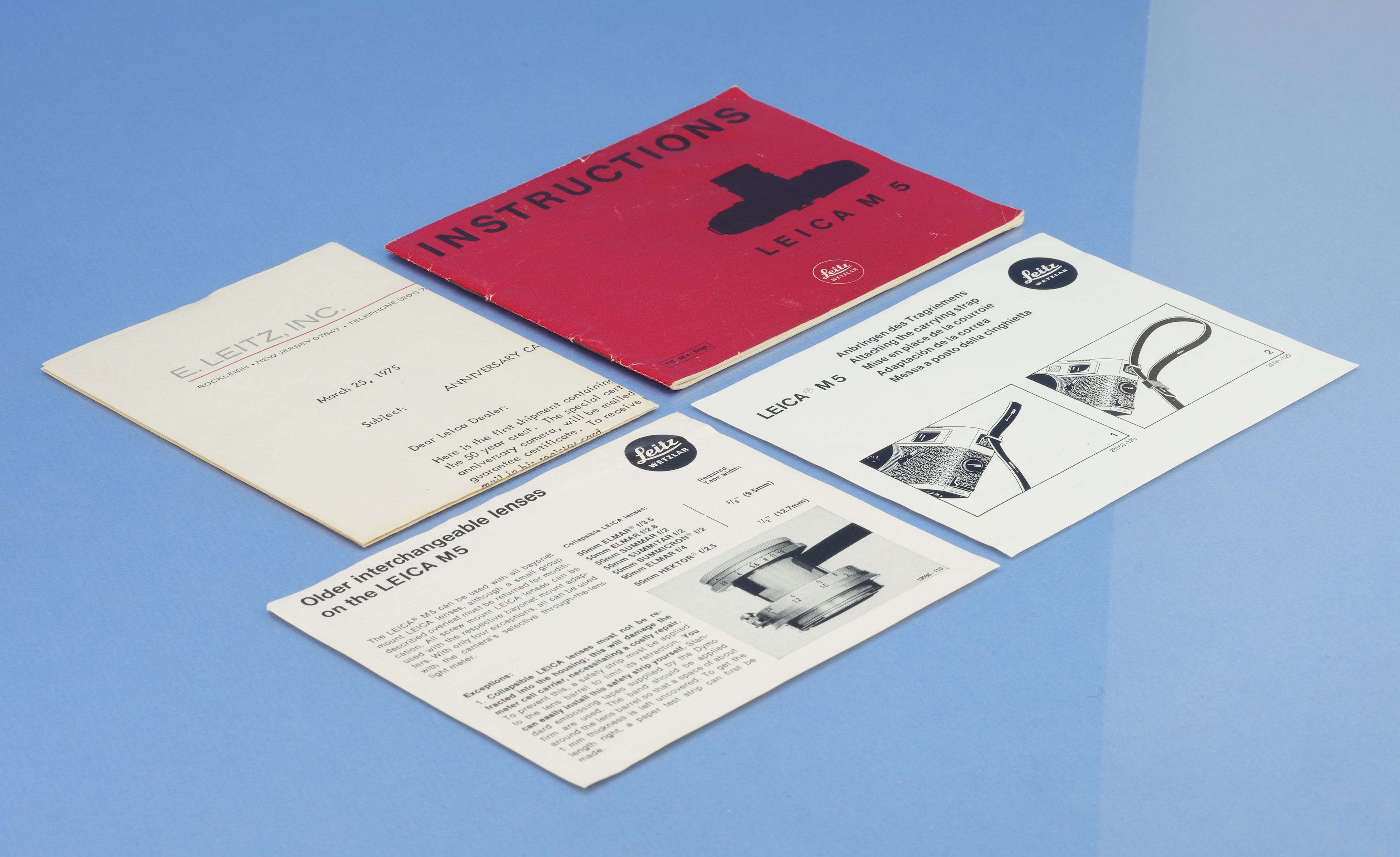 LEICA M5 3 LUG SILBER CHROME 50 JAHRE ENTFERNUNGSMESSERKAMERAGEHÄUSE 10501 +BOX +KAPPE