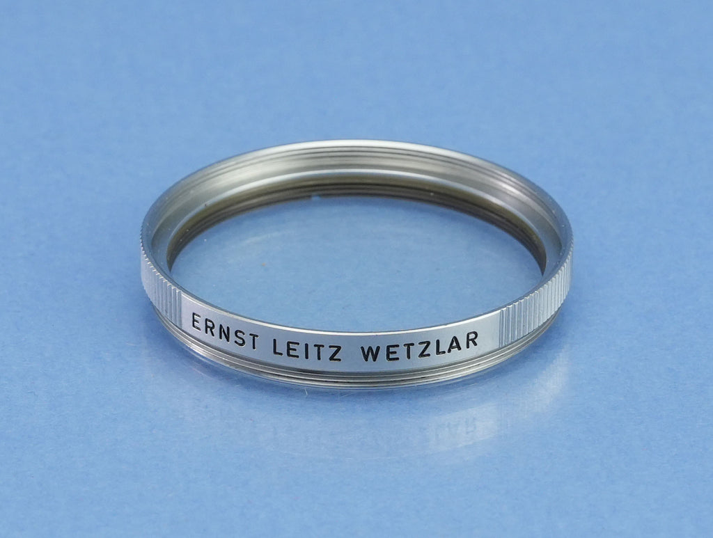 LEICA LEITZ 50MM SUMMICRON F2 CHROME DUAL RANGE M LENS W/EYES +BOX +FILTER