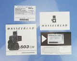 HASSELBLAD 503CW MILLENIUM GOLD TRIM CAMERA +A12 BACK +BOX+BRIGHT SCREEN MINT