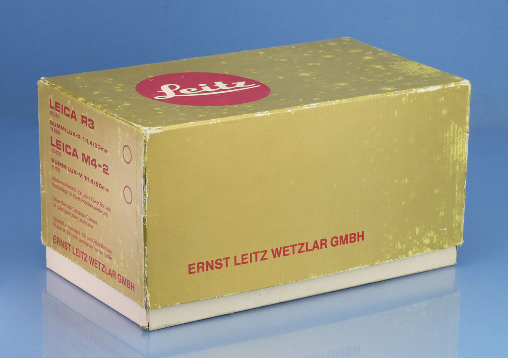 LEICA M4-2 GOLD JAHRE M 10420 CAMERA OUTFIT +50MM 1.4 SUMMILUX LENS +BOX +PAPERS