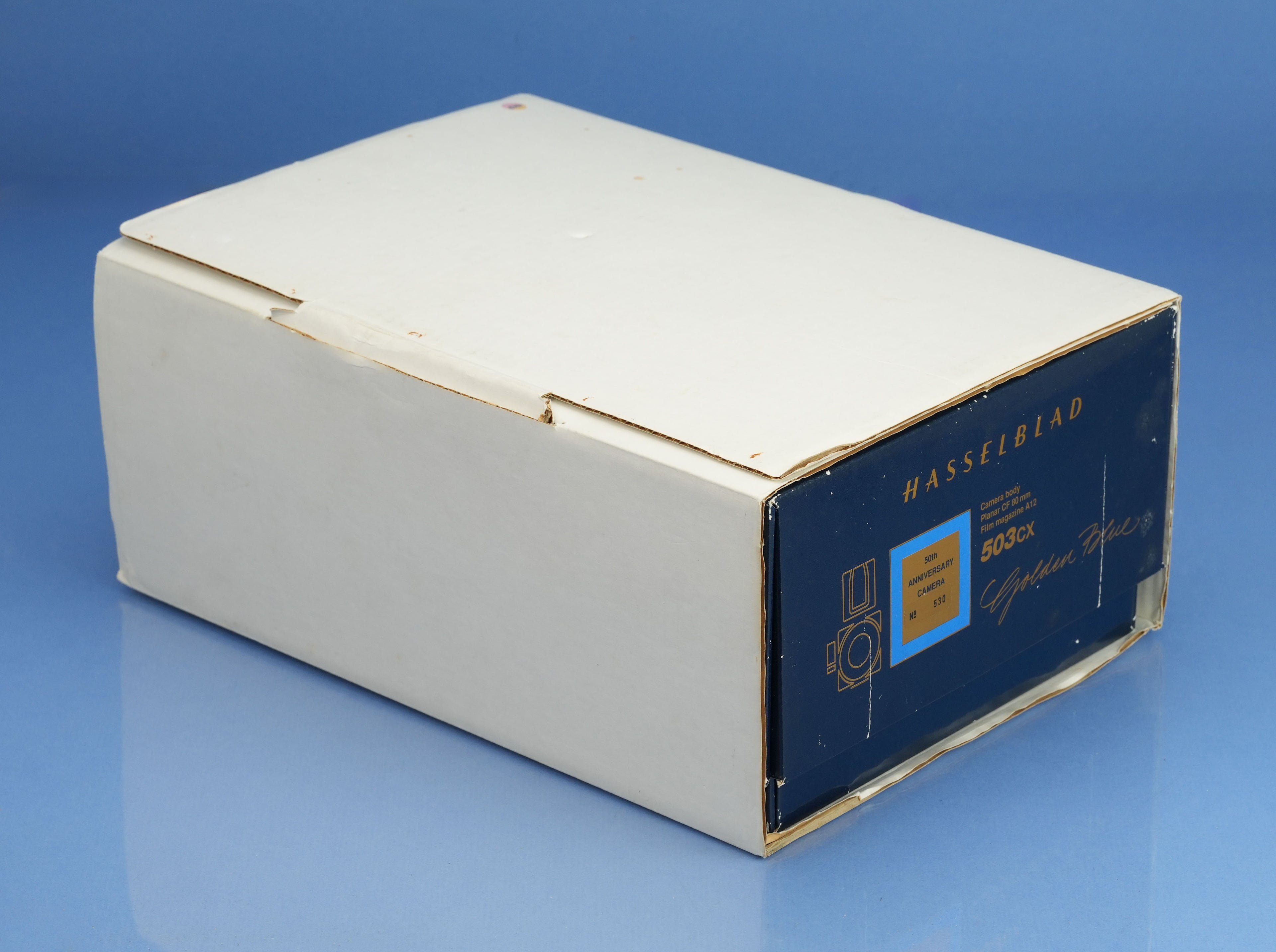 HASSELBLAD 503CX 50TH GOLD GOLDEN BLUE SUPREME CAMERA +80mm +A12 MINT NEW!
