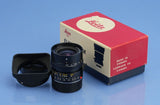 LEICA LEITZ 28MM ELMARIT-M F2.8 3rd V 11804 M LENS +CAPS +SHADE +BOX VERY NICE!