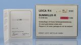 LEICA LEITZ R4 24KT GOLD CAMERA OUTFIT +50MM SUMMILUX-R F1.4 LENS +BOXES +CAPS