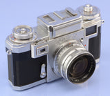 CONTAX IIIA COLOR DIAL CHROME RANGEFINDER CAMERA +CARL ZEISS 50MM F1.5 SONNAR