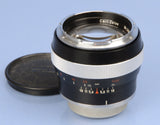 CONTAREX CARL ZEISS PLANAR 55MM F1.4 BLACK SLR CAMERA LENS +CAPS CLEAN NICE!