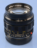 LEICA 11820 50MM NOCTILUX F1.2 LENS +SHADE. RARE THICK RIM EARLY #15th MADE WOW!