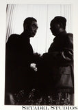 Zhou Enlai and Mao Zedong Vintage Leica Silver Print