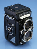 ROLLEI ROLLEIFLEX 2.8F HFT PLANAR PLATIN PLATINUM LIMITED TLR CAMERA MINT RARE!