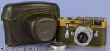 LEICA LEITZ MILTARY CASE FOR M3 OLIVE GREEN PAINT BUNDESEIGENTUM CAMERA +LENS