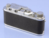 LEICA LEITZ III (MODEL F) LYDRO RANGEFINDER CAMERA BODY. RARE SILVER CHROME NICE