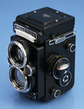 ROLLEI ROLLEIFLEX 2.8F HFT PLANAR PLATIN PLATINUM LIMITED TLR CAMERA MINT RARE!
