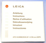 LEICA LEITZ 90MM APO-SUMMICRON-M ASPH F2 TITANIUM 11632 M LENS +CAPS + BOX MINT