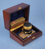 LEICA LEITZ R4 24KT GOLD CAMERA OUTFIT +50MM SUMMILUX-R F1.4 LENS +BOXES +CAPS